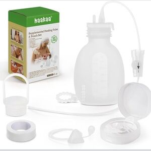 Haakaa Supplemental Feeding Tube & Pouch 1 Set NEW